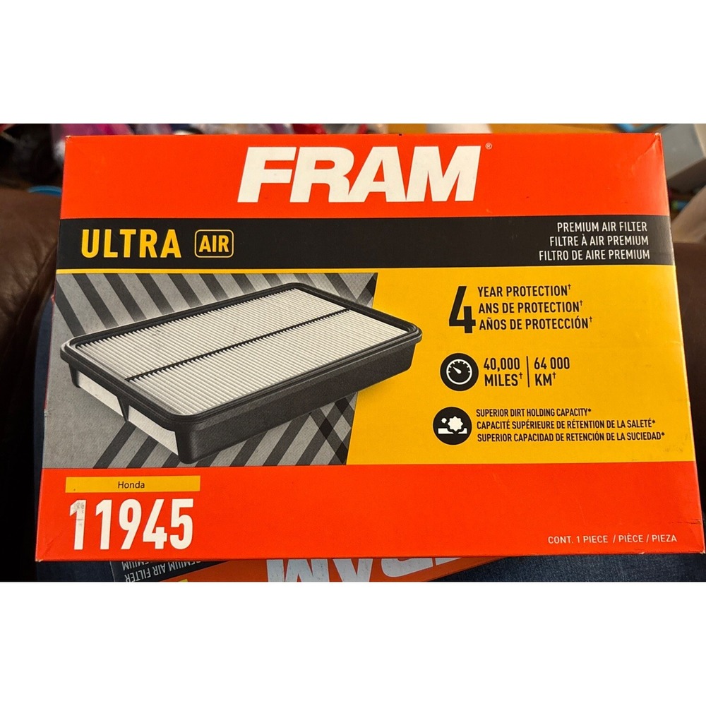 FRAM Air Filter Ultra Premium Honda 11945 New Easy‎ Fast Install